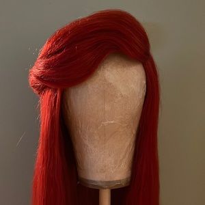 Ariel Style Wig Halloween Bright Red